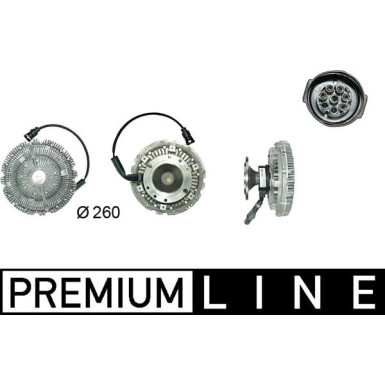 Mahle Kupplung, Kühlerlüfter BEHR Premium Line CFC 19 000P