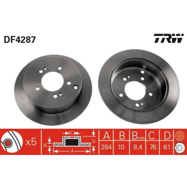 Bremsscheibe DF4287