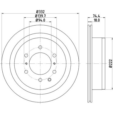 Bremsscheibe 8DD 355 119-091