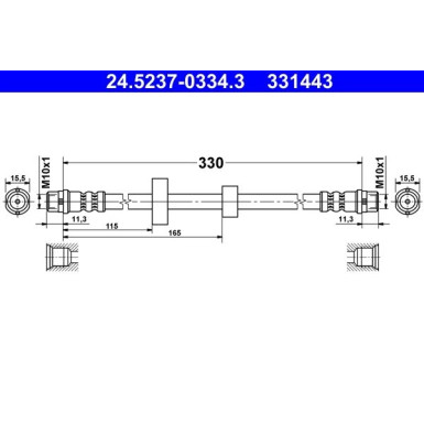 Bremsschlauch 24.5237-0334.3