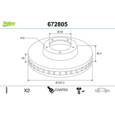 Bremsscheibe 672805