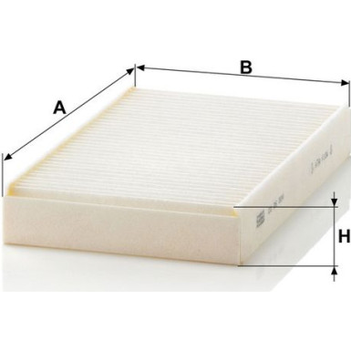 MANN-FILTER CU 26 004 Innenraumfilter, Partikelfilter