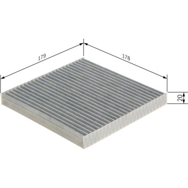 BOSCH 1 987 432 566 Innenraumfilter BOSCH 1 987 432 566 Innenraumfilter