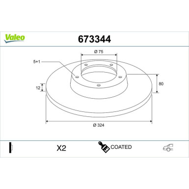 Bremsscheibe 673344 Bremsscheibe 673344