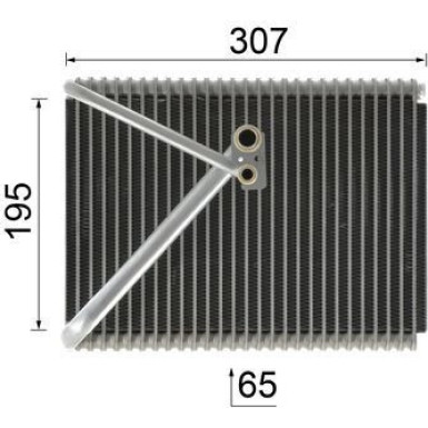 Mahle Verdampfer, Klimaanlage BEHR Premium Line AE 87 000P