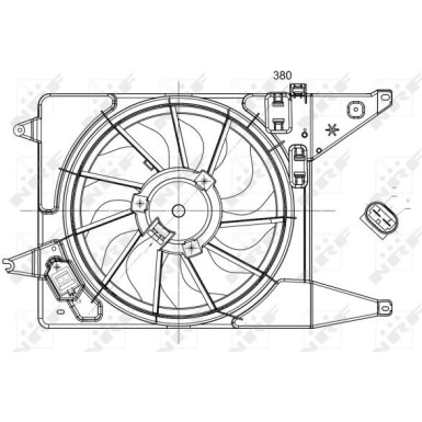 Lüfter, Motorkühlung 47225 Lüfter, Motorkühlung 47225