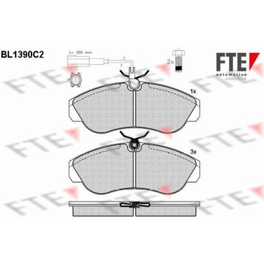 FTE Bremsbelagsatz, Scheibenbremse 9010164 FTE Bremsbelagsatz, Scheibenbremse 9010164