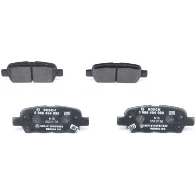 BOSCH Bremsbelagsatz, Scheibenbremse 0 986 494 090 BOSCH Bremsbelagsatz, Scheibenbremse 0 986 494 090