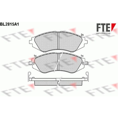 FTE Bremsbelagsatz, Scheibenbremse 9011002 FTE Bremsbelagsatz, Scheibenbremse 9011002