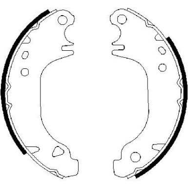 BOSCH Bremsbackensatz 0 986 487 274 BOSCH Bremsbackensatz 0 986 487 274