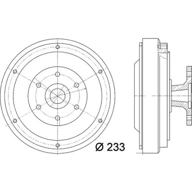 Mahle Kupplung, Kühlerlüfter BEHR Premium Line CFC 16 000P