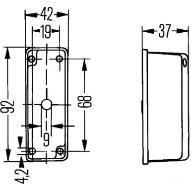 Hella Umrissleuchte 2XS 005 020-081 Hella Umrissleuchte 2XS 005 020-081