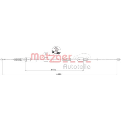 Metzger Seilzug, Feststellbremse 1.PE003