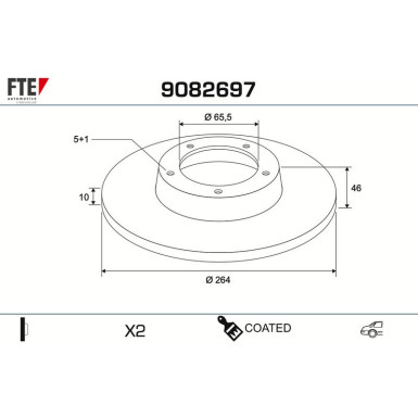 Bremsscheibe 9082697 Bremsscheibe 9082697