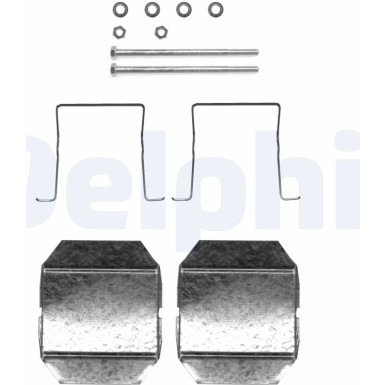 Delphi Zubehörsatz, Scheibenbremsbelag LX0338