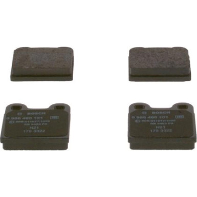 BOSCH Bremsbelagsatz, Scheibenbremse 0 986 460 101 BOSCH Bremsbelagsatz, Scheibenbremse 0 986 460 101
