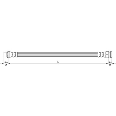 Metzger Bremsschlauch 4111141