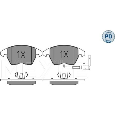 Meyle Bremsbelagsatz, Scheibenbremse MEYLE-PD: Advanced performance and design 025 235 8720/PD Meyle Bremsbelagsatz, Scheibenbremse MEYLE-PD: Advanced performance and design 025 235 8720/PD