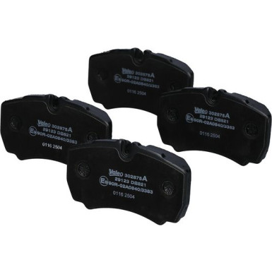 Valeo Bremsbelagsatz, Scheibenbremse EXPERT 302875A Valeo Bremsbelagsatz, Scheibenbremse EXPERT 302875A