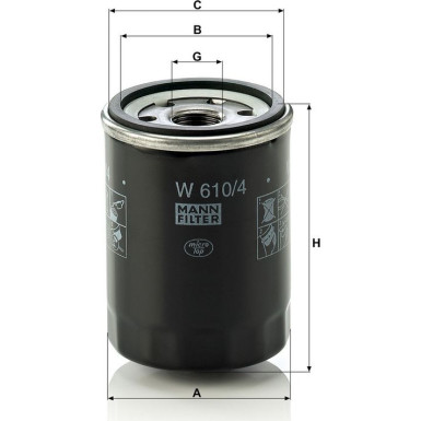 Ölfilter W 610/4 Ölfilter W 610/4