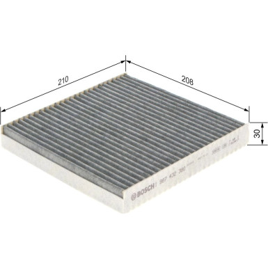 BOSCH 1 987 432 380 Innenraumfilter BOSCH 1 987 432 380 Innenraumfilter