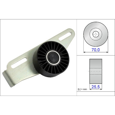 INA Spannrolle, Keilrippenriemen 531 0868 10