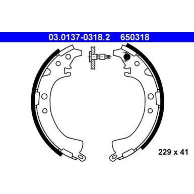 Bremsbackensatz 03.0137-0318.2 Bremsbackensatz 03.0137-0318.2