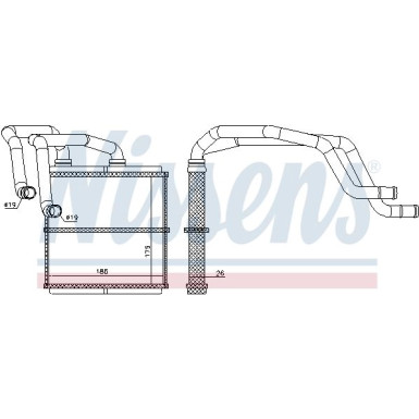 Nissens Wärmetauscher, Innenraumheizung FIRST FIT 72219
