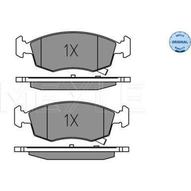 Meyle Bremsbelagsatz, Scheibenbremse MEYLE-ORIGINAL: True to OE 025 253 2317