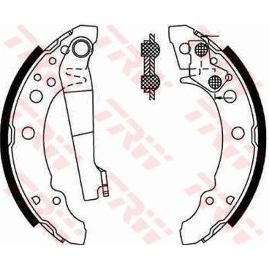 TRW Bremsbackensatz GS8166 TRW Bremsbackensatz GS8166