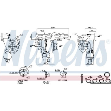 Nissens Turbolader 93285
