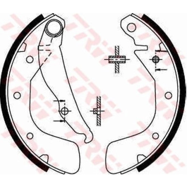 Bremsbackensatz GS8543 Bremsbackensatz GS8543