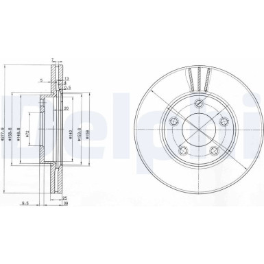 Bremsscheibe BG3927 Bremsscheibe BG3927