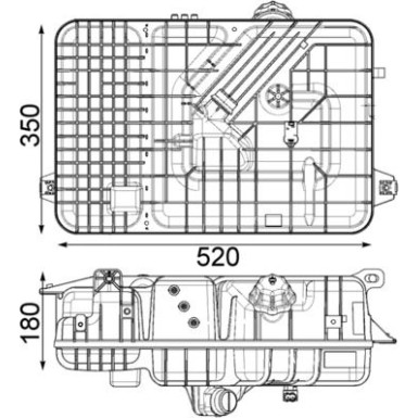 Ausgleichsbehälter, Kühlmittel CRT 236 000P Ausgleichsbehälter, Kühlmittel CRT 236 000P