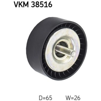 SKF Umlenk-/Führungsrolle, Keilrippenriemen VKM 38516