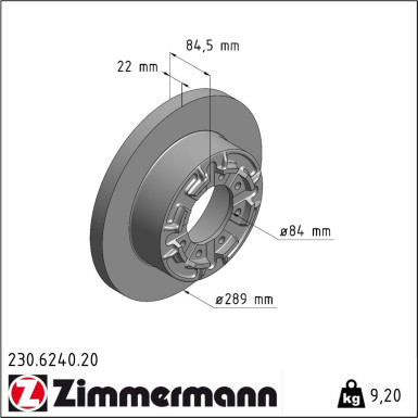 Bremsscheibe 230.6240.20 Bremsscheibe 230.6240.20