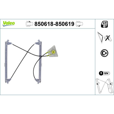 Valeo Fensterheber 850618