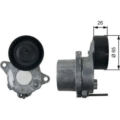 Gates Spannrolle, Keilrippenriemen DriveAlign™ T39196
