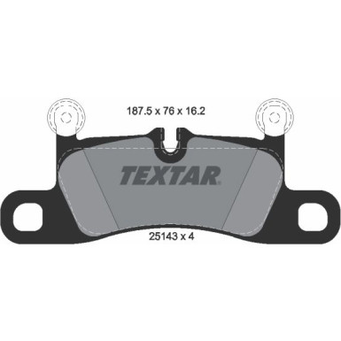 Textar Bremsbelagsatz, Scheibenbremse 2514301 Textar Bremsbelagsatz, Scheibenbremse 2514301