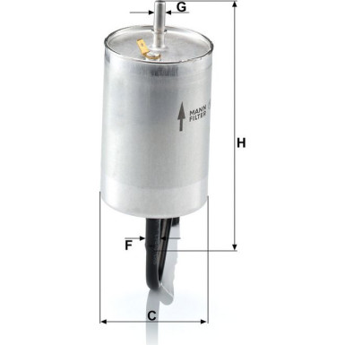 Kraftstofffilter WK 832/1 Kraftstofffilter WK 832/1