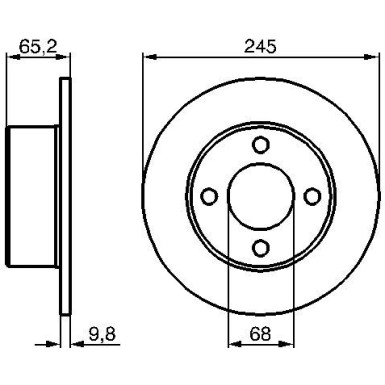 Bremsscheibe 0 986 478 073 Bremsscheibe 0 986 478 073