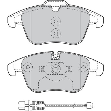 Valeo Bremsbelagsatz, Scheibenbremse 601147 Valeo Bremsbelagsatz, Scheibenbremse 601147