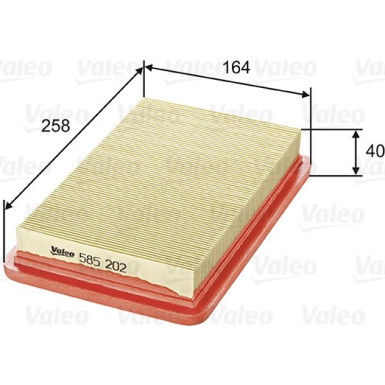 Valeo Luftfilter 585202