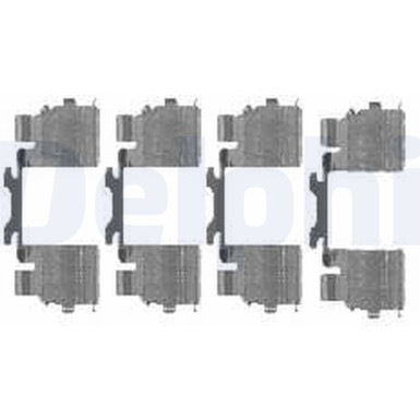 Delphi Zubehörsatz, Scheibenbremsbelag LX0476