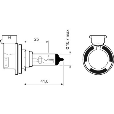 Valeo Glühlampe, Abbiegescheinwerfer LIFE x2 032525