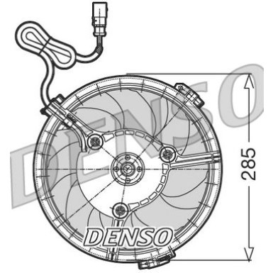 Denso Lüfter, Motorkühlung DER02005