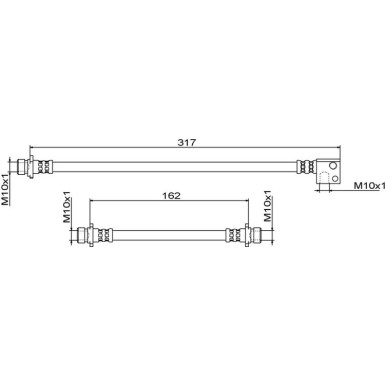 Metzger Bremsschlauch 4111862