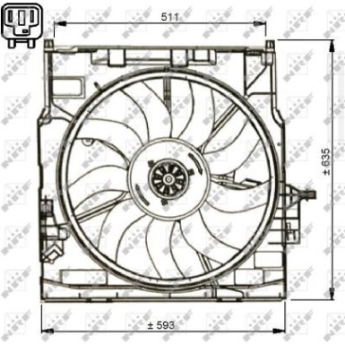 Lüfter, Motorkühlung 47734 Lüfter, Motorkühlung 47734
