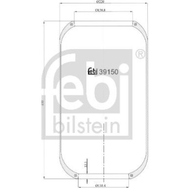 FEBI BILSTEIN 39150 Federbalg, Luftfederung