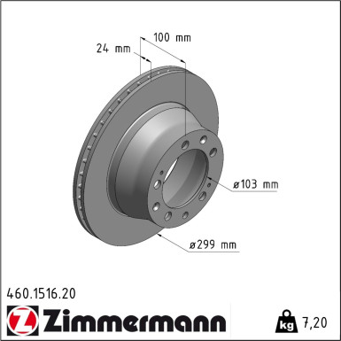 Bremsscheibe 460.1516.20 Bremsscheibe 460.1516.20